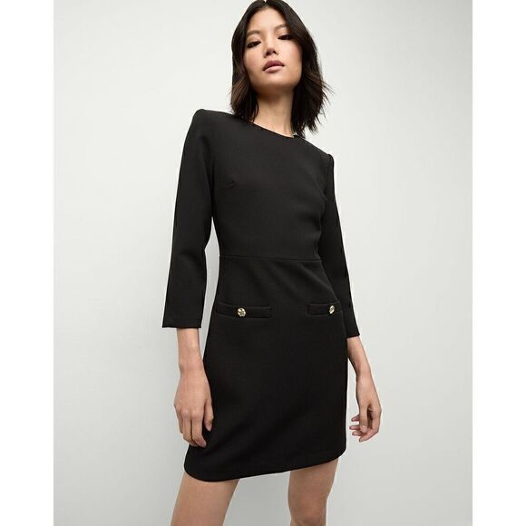Veronica Beard Classic Black Mini Dress - Picture 1 of 8